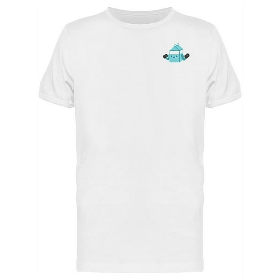 Milk Carton With Dumbbells T-Shirt Men -Image by Shutterstock, Male 3X-Large