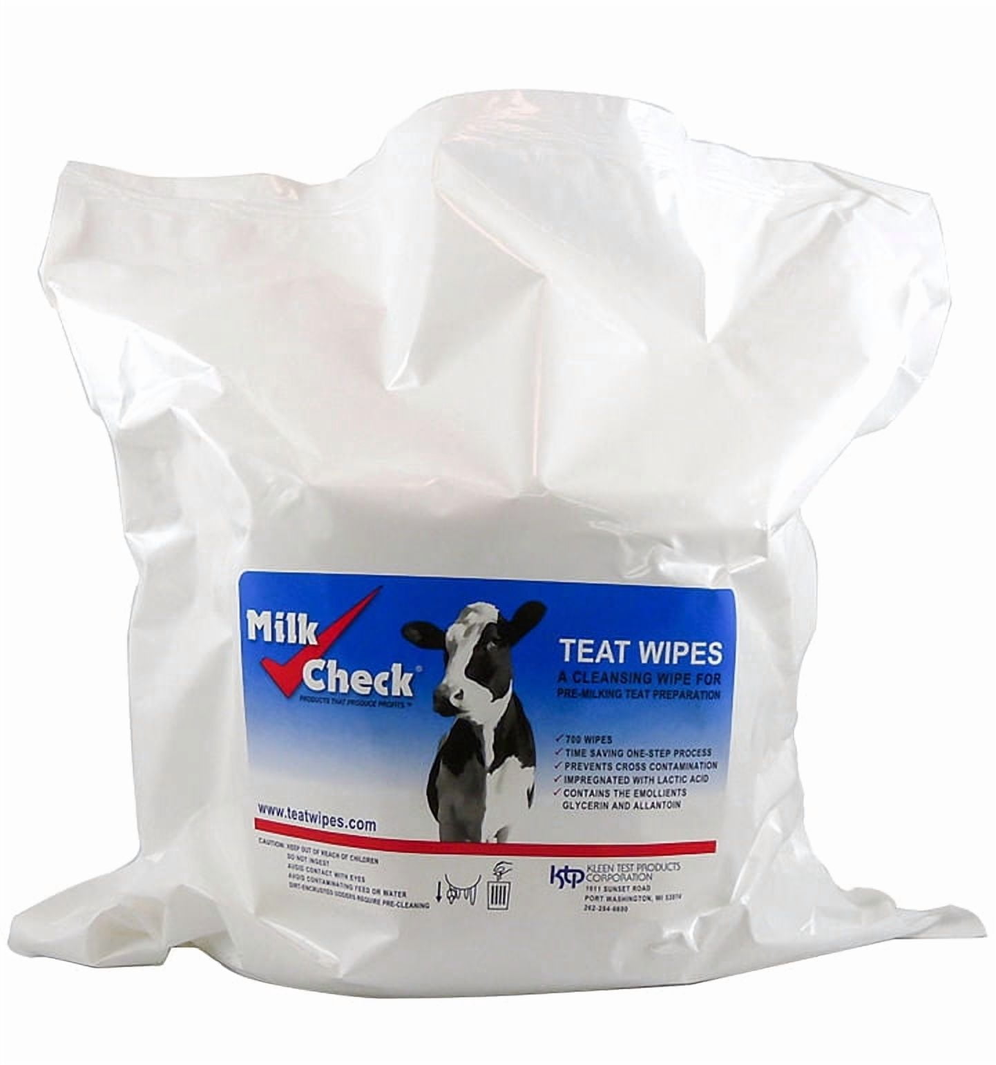 Milk Check Teat Wipe, Refill (700 sheets)