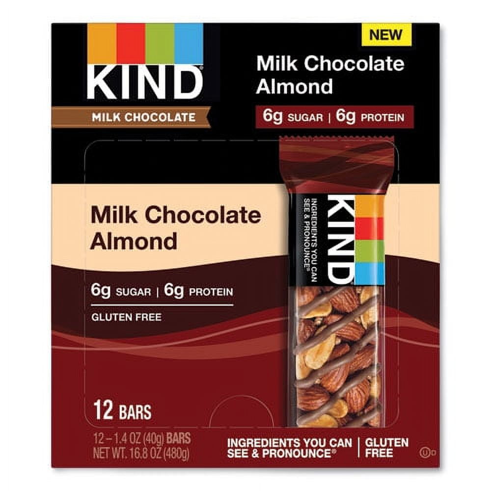Milk Chocolate Bars, Milk Chocolate Almond, 1.4 oz Bar, 12/Box Milk Chocolate Bars, Milk Chocolate Almond, 1.4 oz Bar, 12/Box