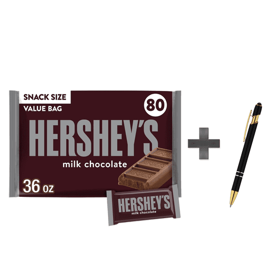 Milk Chocolate Bars, Snack Size, 80 pcs.