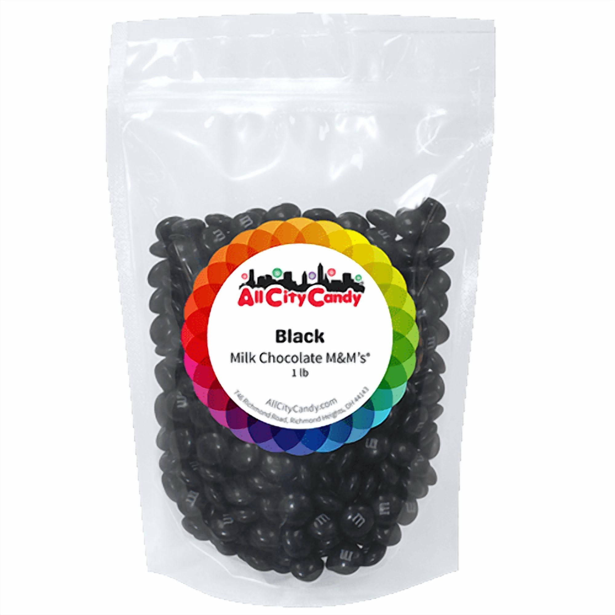 Milk Chocolate Candies (BLACK) -  1 lb. Bulk Bag (Perfect for Baking, Cake decoration, Candy buffet, Halloween, Birthday parties and more...)