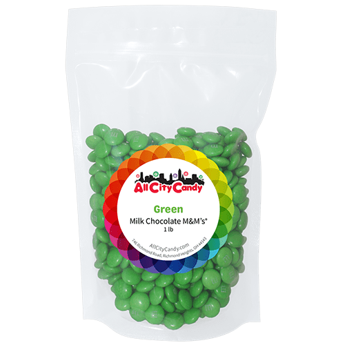 Milk Chocolate Candies (GREEN) -  1 lb. Bulk Bag (Perfect for Baking, Cake decoration, Candy buffet, St. Patrick's, Nature themes and more...)