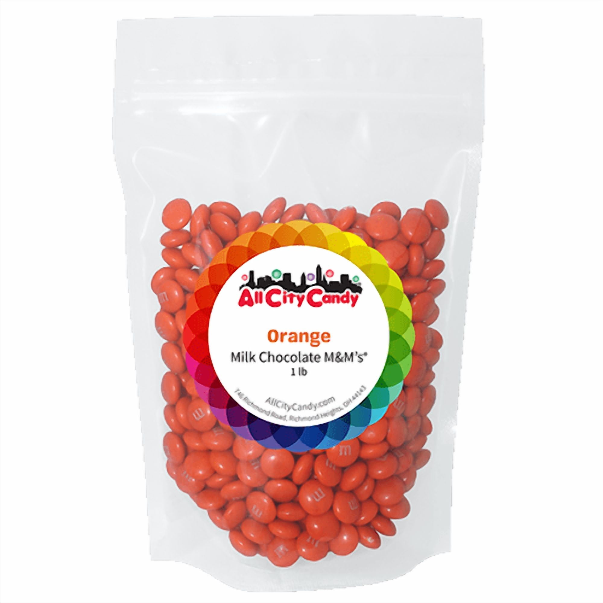 Milk Chocolate Candies (ORANGE) -  1 lb. Bulk Bag (Perfect for Baking, Cake decoration, Candy buffet,and more...)
