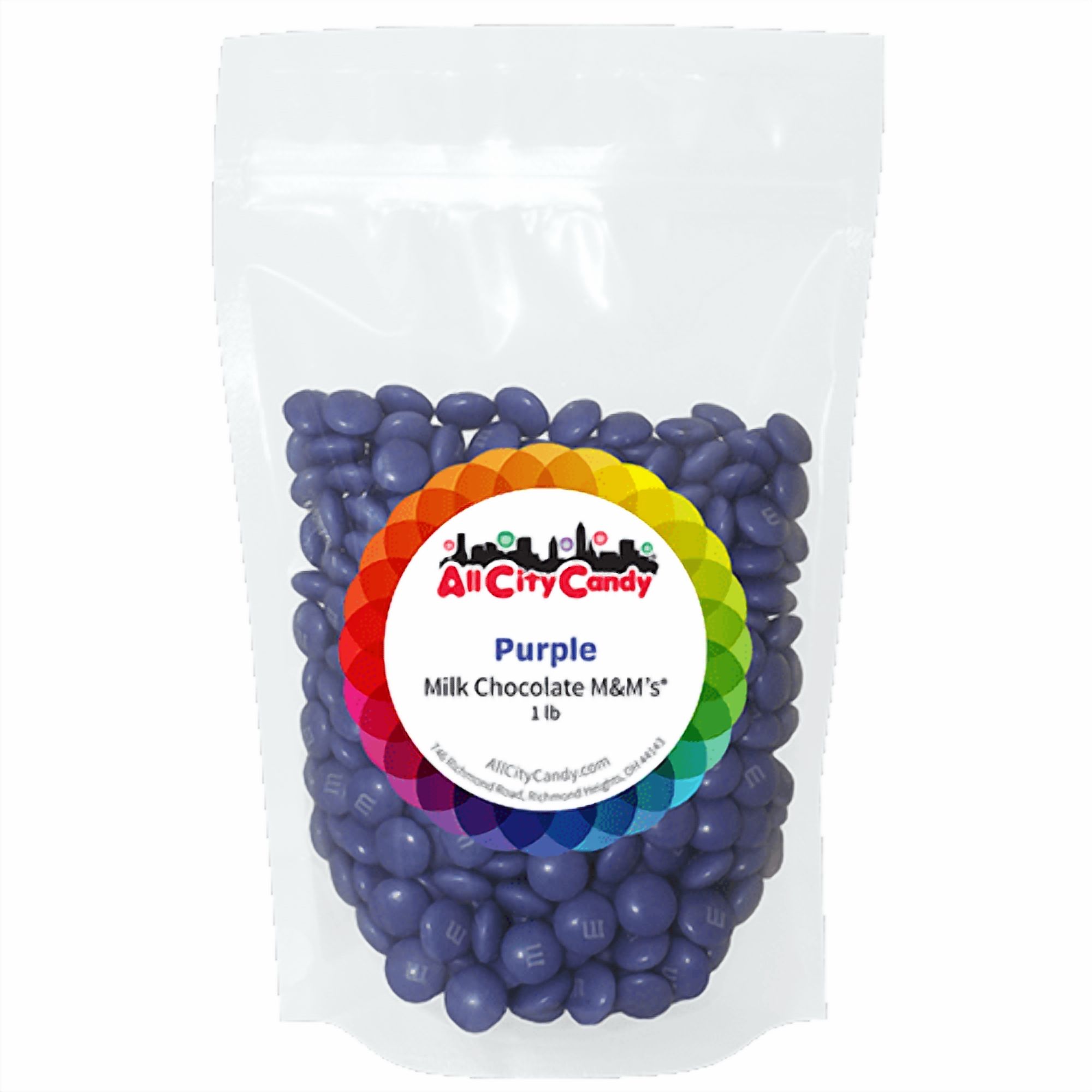 Milk Chocolate Candies (PURPLE) - 1 lb. Bulk Bag (Perfect for Baking, Cake decoration, Candy buffet and more...)