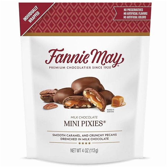 Milk Chocolate Candy, Mini Pixies, 4 oz Bag