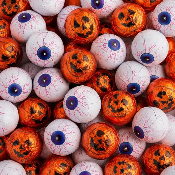 Milk Chocolate Eyeballs & Pumpkin Halloween Sweets 400g