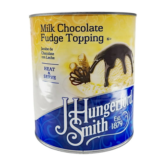 J. Hungerford Smith Milk Chocolate Fudge Dessert Topping | Kosher | 127 oz.
