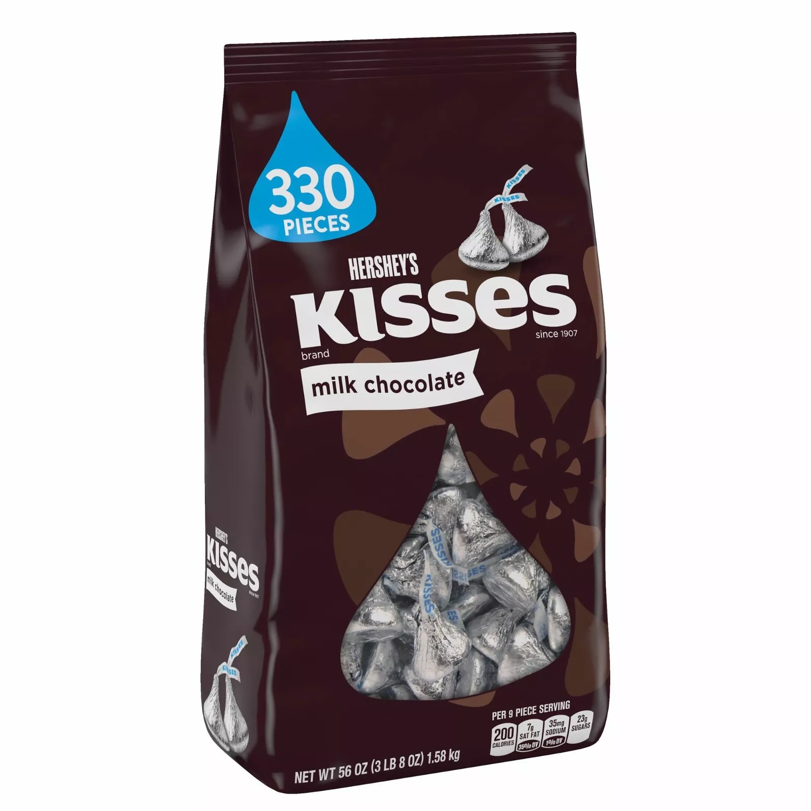 Milk Chocolate Kisses 330 Count 56 ounces NEW FRESH