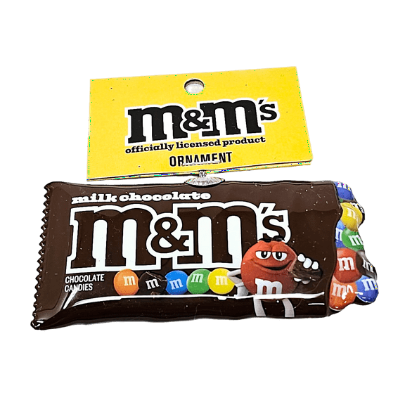 Milk Chocolate M&M's Chocolate Candy Collectible Christmas Ornament by Ruz