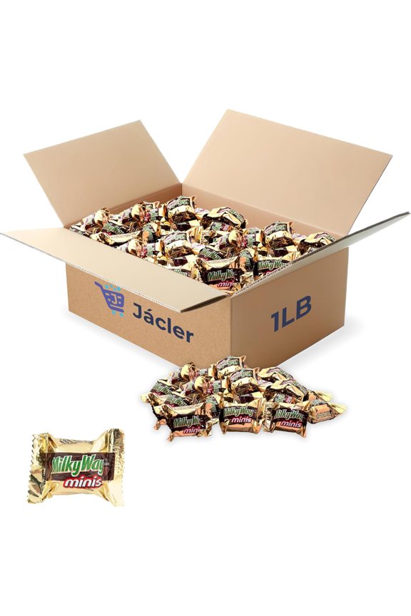 Milk Chocolate Minis - 1 LB Individually Wrapped Chocolates - Bulk Milk Chocolate Candies for Parties or Holidays (1 pound)