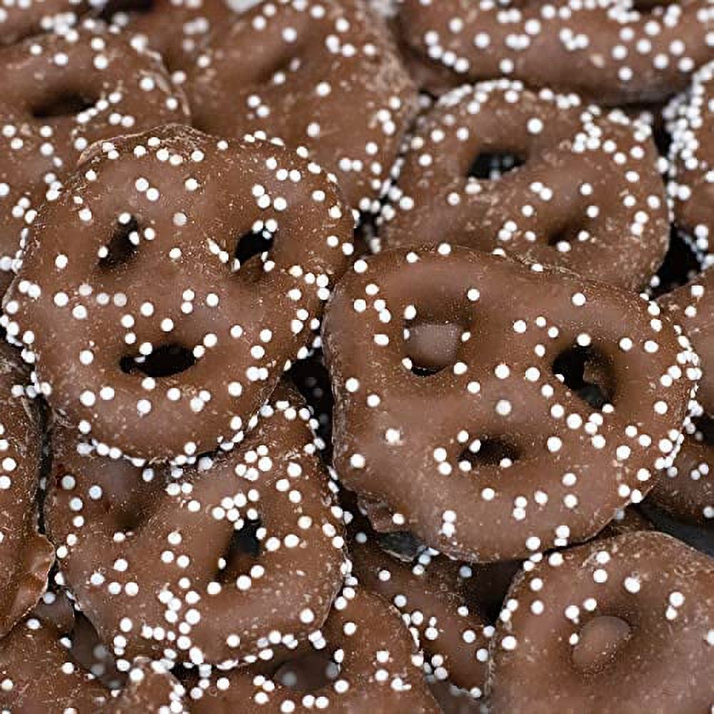 Milk Chocolate Nonpareil Pretzel Grahams, 1 Pound Pack