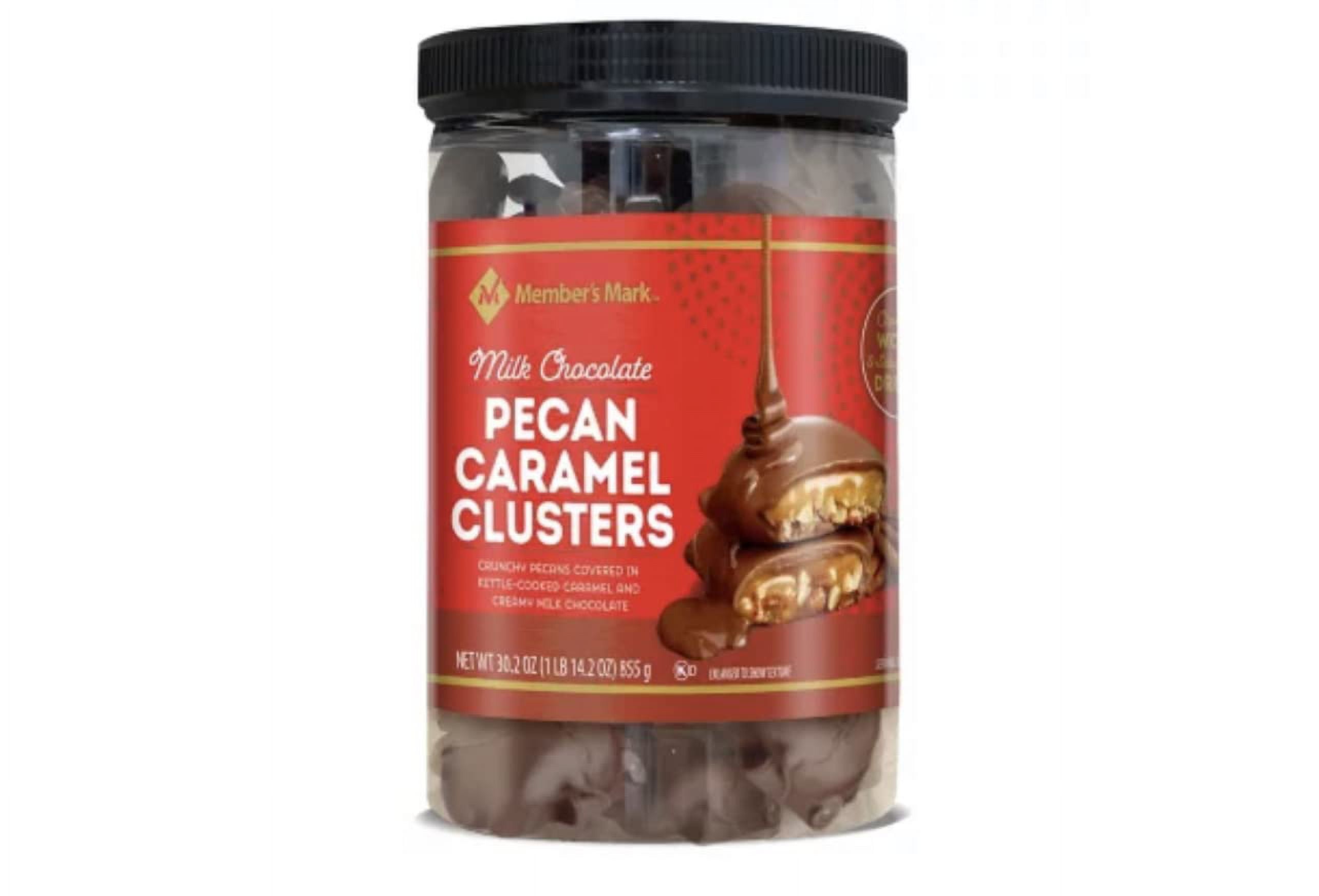 Milk Chocolate Pecan Caramel Clusters