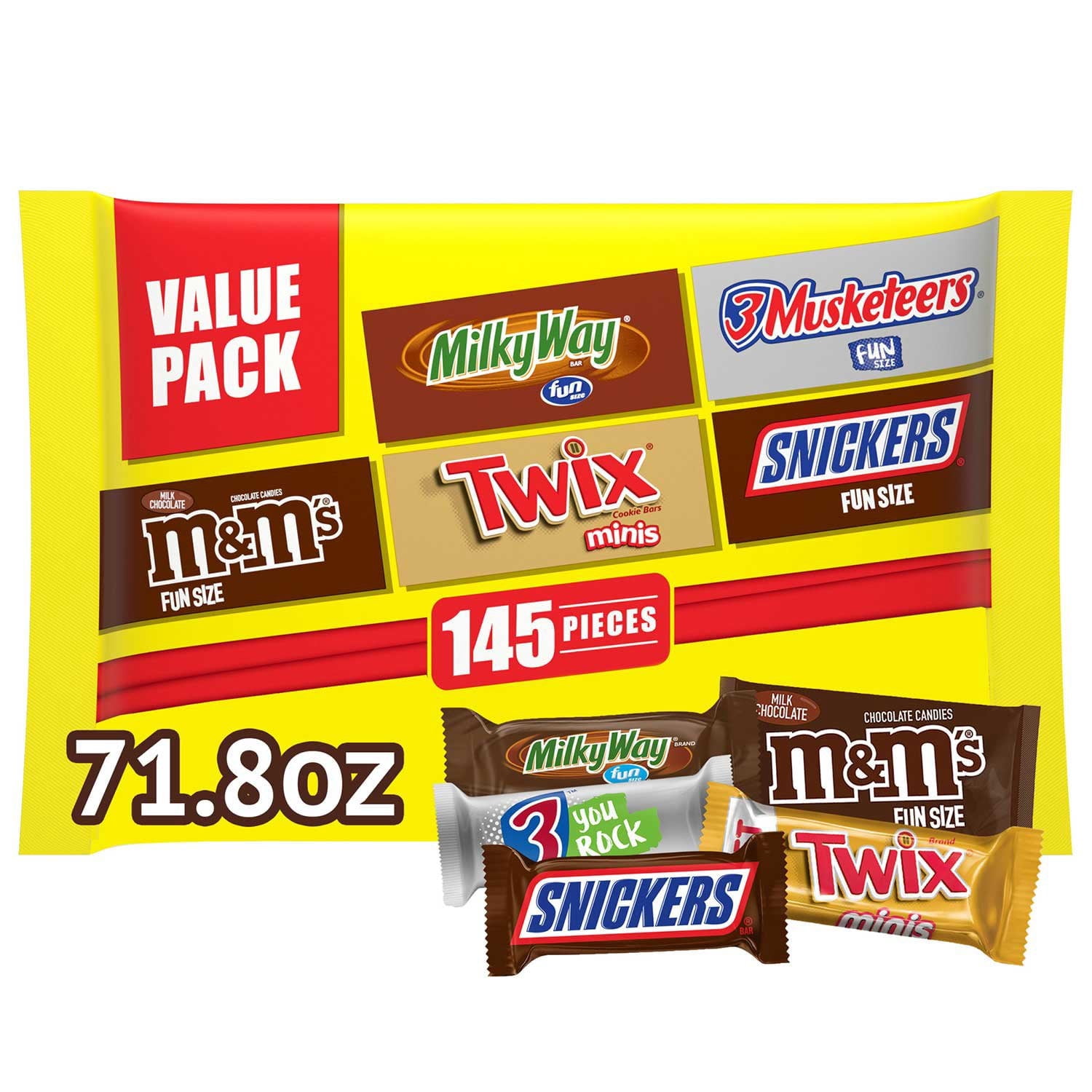 Milk Chocolate Variety Pack Candy, 145 pcs.