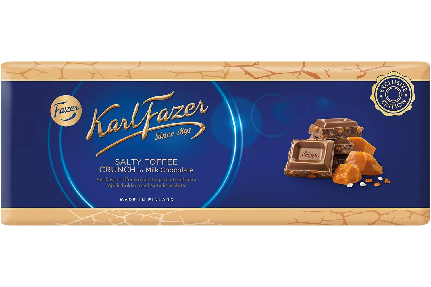 Milk Chocolate With Salty Toffee (200g)