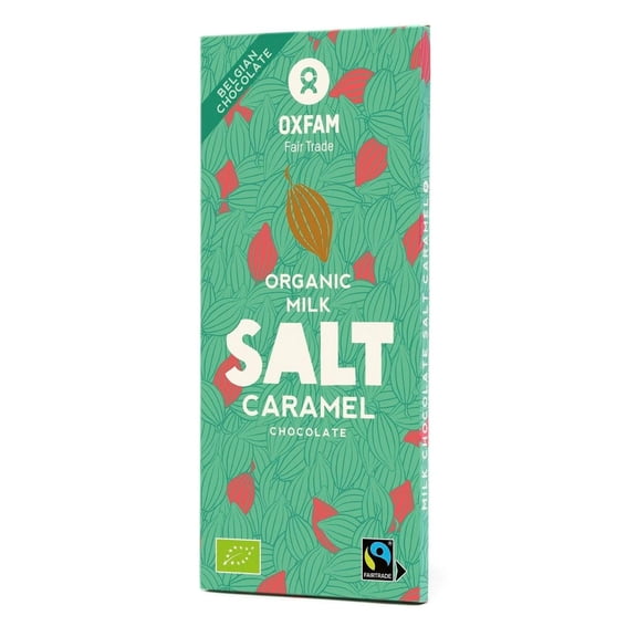 Milk Chocolate with Salty Caramel FAIR Trade BIO 100 g - OXFAM