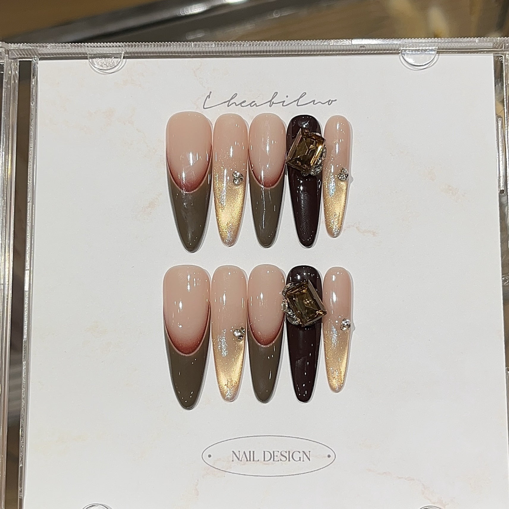 [Milk Coffee Caramel] Autumn and winter temperament dark chestnut ...