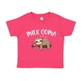 thumbnail image 1 of Milk Coma Sloth Toddler T-Shirt 2T Cyber Pink, 1 of 3