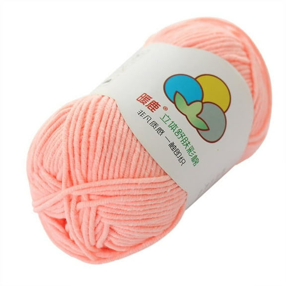 Milk Cotton Yarn Cozival 5-Ply Milk Cotton Blend Yarn - Super Soft and Warm Sweater Wool Thread Ideal for Knitting Clothes, Chunky Blankets, and Sensitive-Skin Projects, Easy to Weave and Crochet