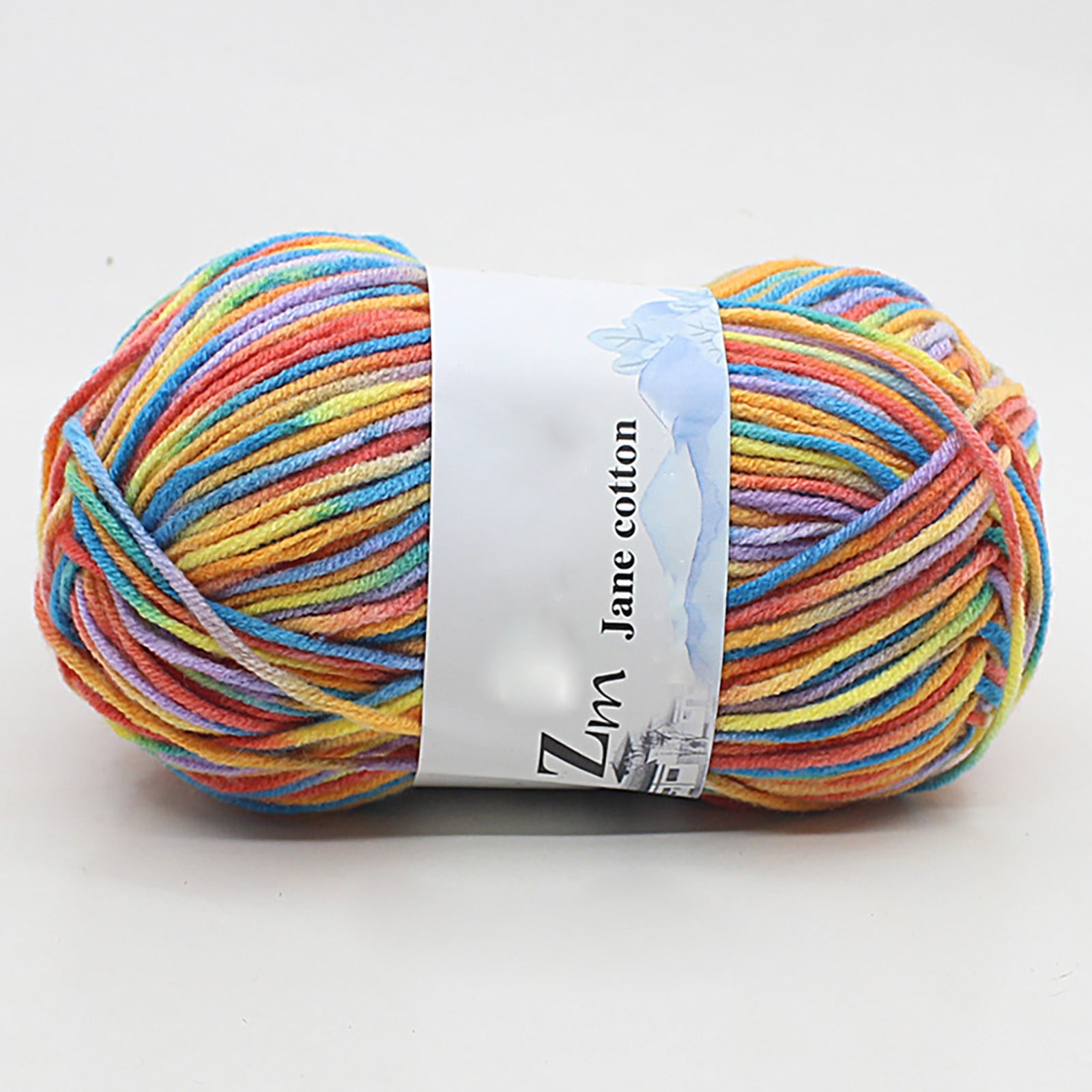 Milk Cotton Yarn Dyed With Patterns And Colors Medium Coarse Crochet