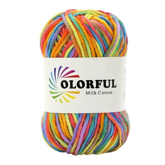 Milk Cotton Yarn Skein Soft Knitting and Crochet Yarn for Handcrafts DIY Projects and Home Decoration Supplies 5 Ply