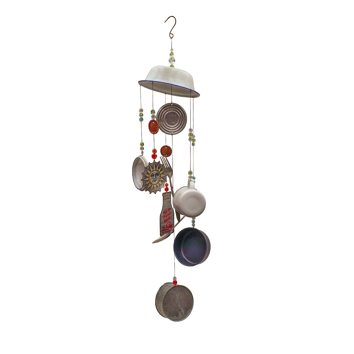 TreasureGurus Enamel Cookware Wind Chime - Thumbnail 2