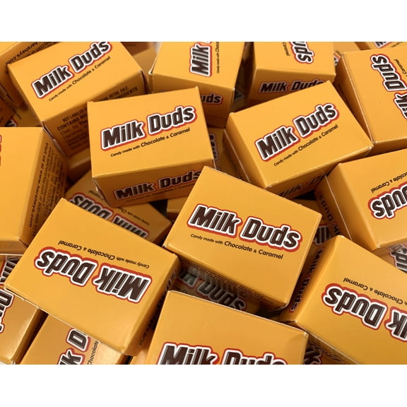 Milk Duds Candy Caramel Milk Chocolate, Snack Size Boxes, Bulk 2 Pound Bag