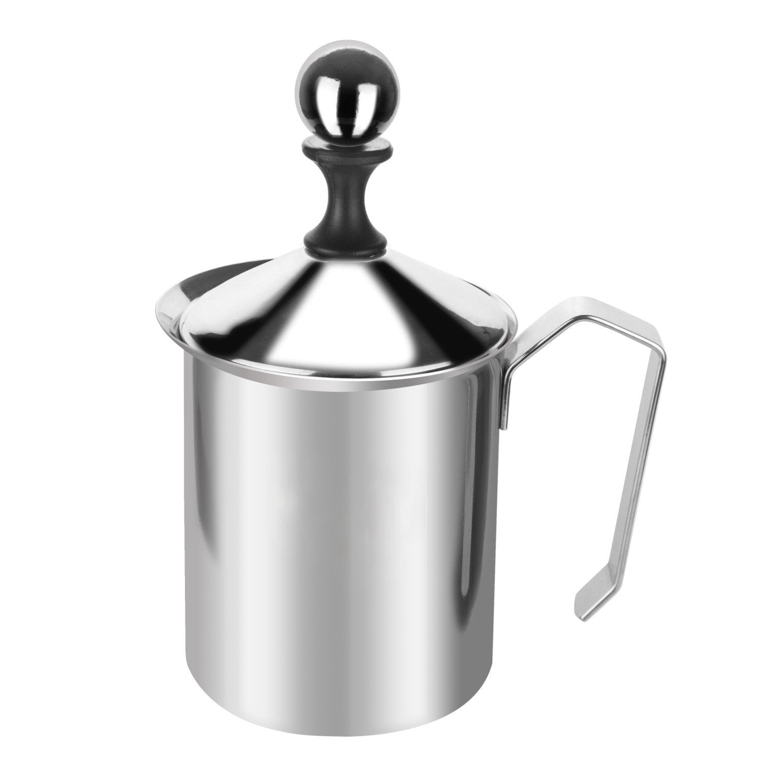 Milk Frother, 304 Stainless Steel Hand Pump Milk Foamer,Handheld Milk