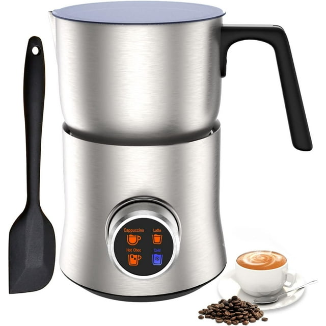 4in1 Electric Milk Frother and Steamer, 24oz Detachable Milk Warmer