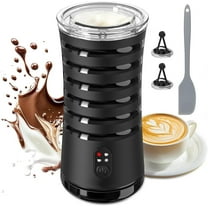 Milk Frother,  4-in-1 Milk Steamer and Frother, Hot & Cold Foam Milk Warmer with Temperature Control, Auto Shut-Off Frothers for Coffee, Latte, Cappuccino, Macchiato