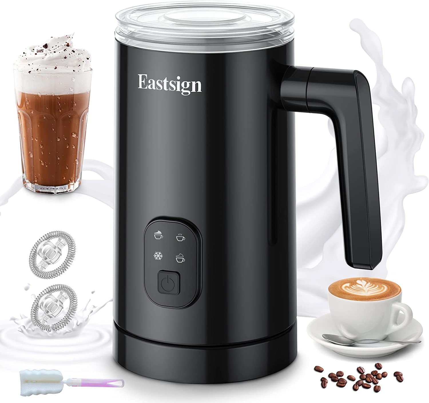 Milk Frother 4-in-1 Electric Auto-Heating Foam Maker For Lattes