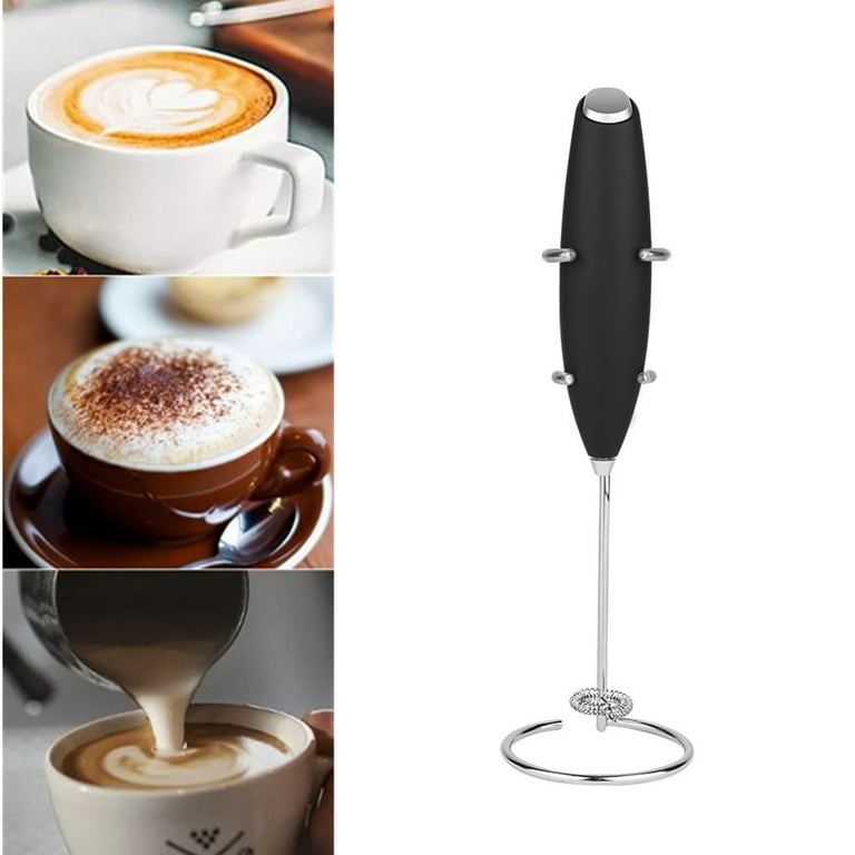 Milk Frother Handheld Battery Operated Electric Matcha Whisk, Milk Frother  Coffee Frother Mini Blender, Hand Held Drink Mixer for Frappe, Latte, Milk,  Coffee 