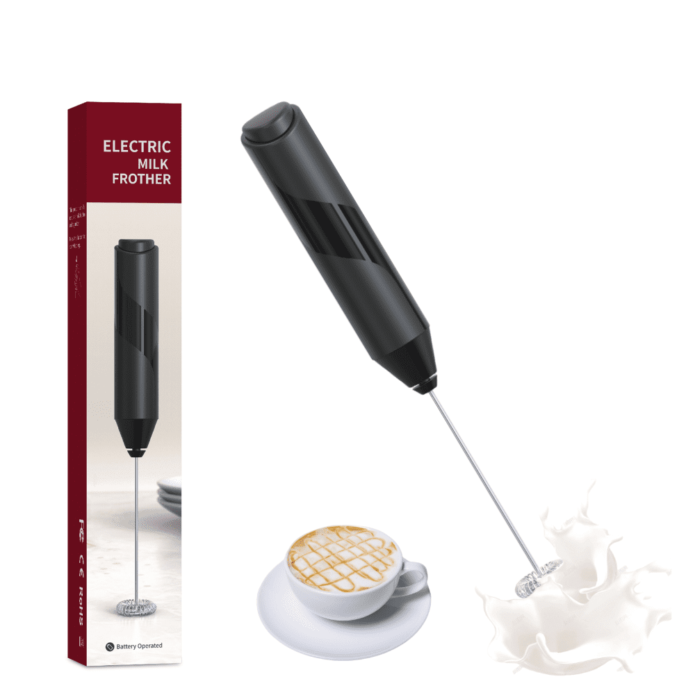 Milk Frother Handheld, Battery Operated Whisk Maker Hand Drink Mixer