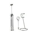 thumbnail image 1 of Milk Frother Handheld Coffee Frother, Electric Milk Admixer, Portable USB Rechargeable Immersion Mixer with Stainless Steel Whisk, Ergonomic Handle, Multi-Speed Settings, 1 of 8