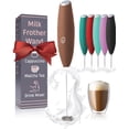 thumbnail image 1 of Milk Frother Handheld - Electric Stirrer and  Protein  Mixer Wand, Easy-to-Use Mini Mixer Wand for Quick Delicious , Coffee Frother Handheld and Coffee Stirrers (Mocha), 1 of 6