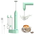 thumbnail image 1 of Milk Frother Handheld - Milk Frother Rechargeable with Stand, Handheld Mixer Electric Foam Maker with Charging Stand and 3 Stainless Steel Whisks - Perfect for Coffee, Lattes, Cappuccinos, Beverage, 1 of 9