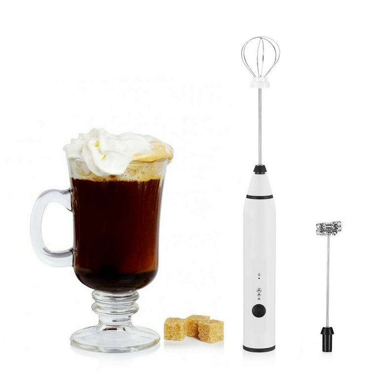 Lankey Milk Frother Handheld, Rechargeable Whisk Drink Mixer for Coffee  with Art Stencils, Coffee Mixer for Cappuccino, Hot Chocolate Match,  Frappe, Hot Chocolate, Egg Whisk, 3 Speeds (Silver) 