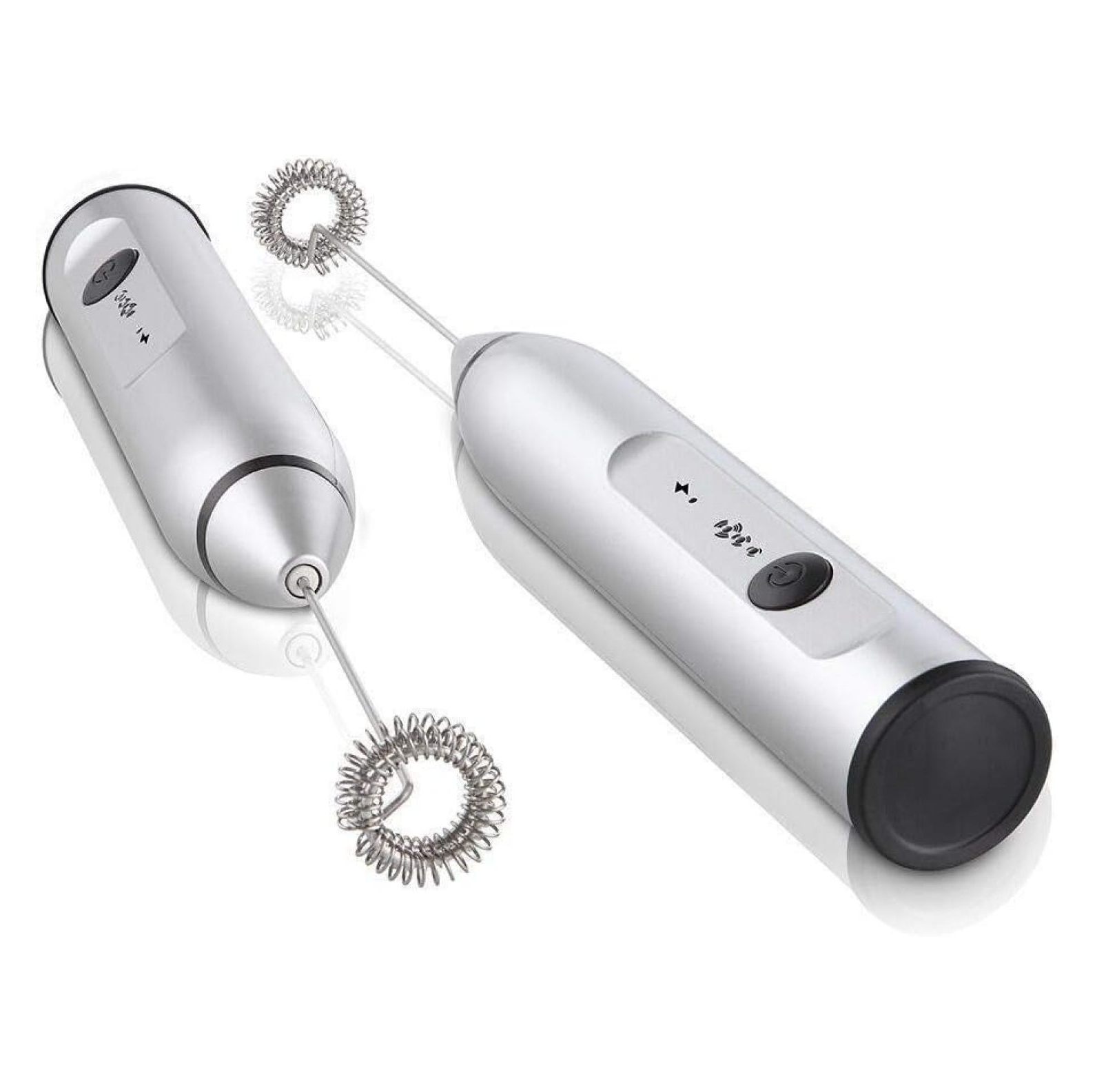 Milk Frother, USB Rechargeable Handheld Electric Foam Maker with 2