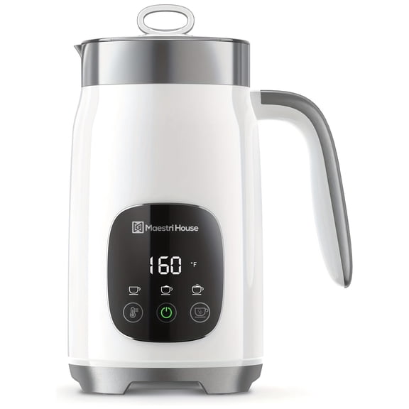 Milk Frother, Variable Temp And Froth Thickness Milk Frother And Steamer, 16.91oz Touch Control Foam Maker, Memory Function for Latte, Warm Milk, Hot Chocolate