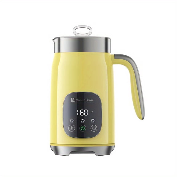 Milk Frother, Variable Temp And Froth Thickness Milk Frother And Steamer, 16.91oz Touch Control Foam Maker, Memory Function for Latte, Warm Milk, Hot Chocolate