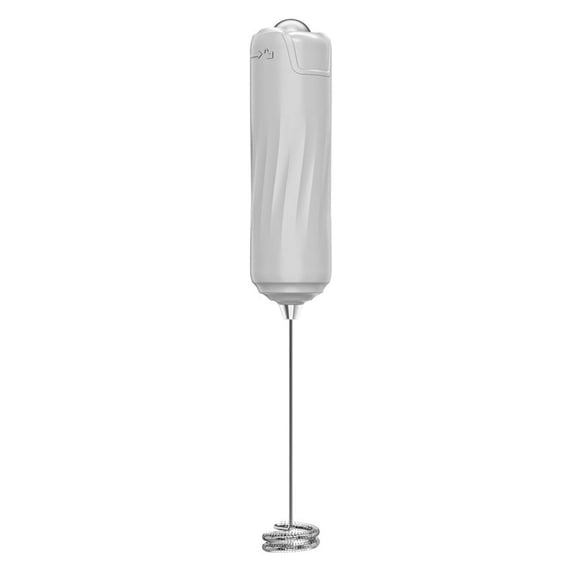 Milk Frother Wand Drink Mixer Handheld Frother Electric Whisk, Mini Blender and Electric Mixer Coffee Frother White