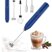 Uncahome Milk Frother Wand Drink Mixer - Handheld Milk Frother Electric Whisk - Easy-Clean Stainless Steel Frother Wand & Mini Blender - Electric Coffee Frother for Milk Coffee Lattes