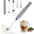 thumbnail image 1 of Milk Frother Wand Drink Mixer - Handheld Milk Frother Electric Whisk - Easy-Clean Stainless Steel Frother Wand & Mini Blender - Electric Coffee Frother for Milk Coffee Lattes, 1 of 7