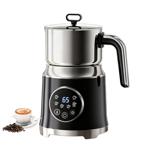 Milk Frother and Steamer, Large Capacity Detachable Electric Milk Frother, Automatic Warm and Cold Foam Maker, Hot Chocolate Maker, BPA Free Y101