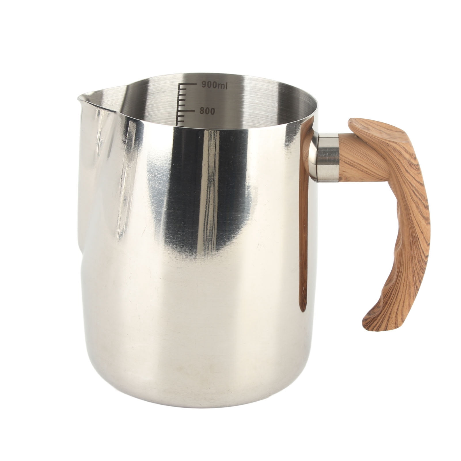 Milk Frothing Cup Inner Scale 304 Stainless Steel Dripless Spout Coffee