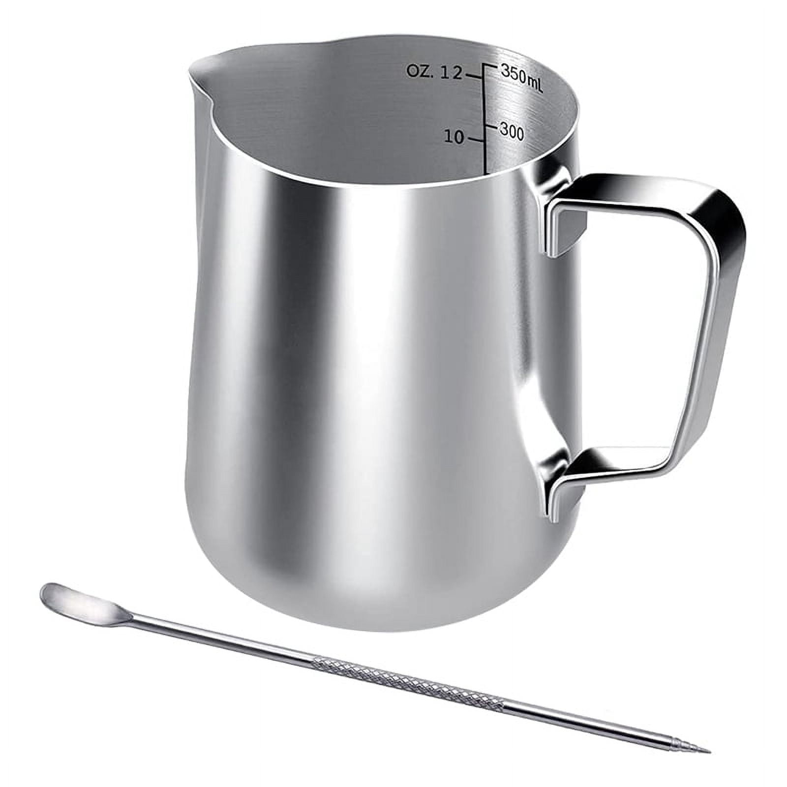 MÅTTLIG Milk-frothing jug, stainless steel - IKEA