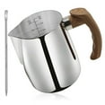 thumbnail image 1 of Milk Frothing Pitcher 20 OZ (600ML),Espresso Steaming Pitchers with Anti-Scald Handle, Milk Frother Cup Stainless Steel, 1 of 8