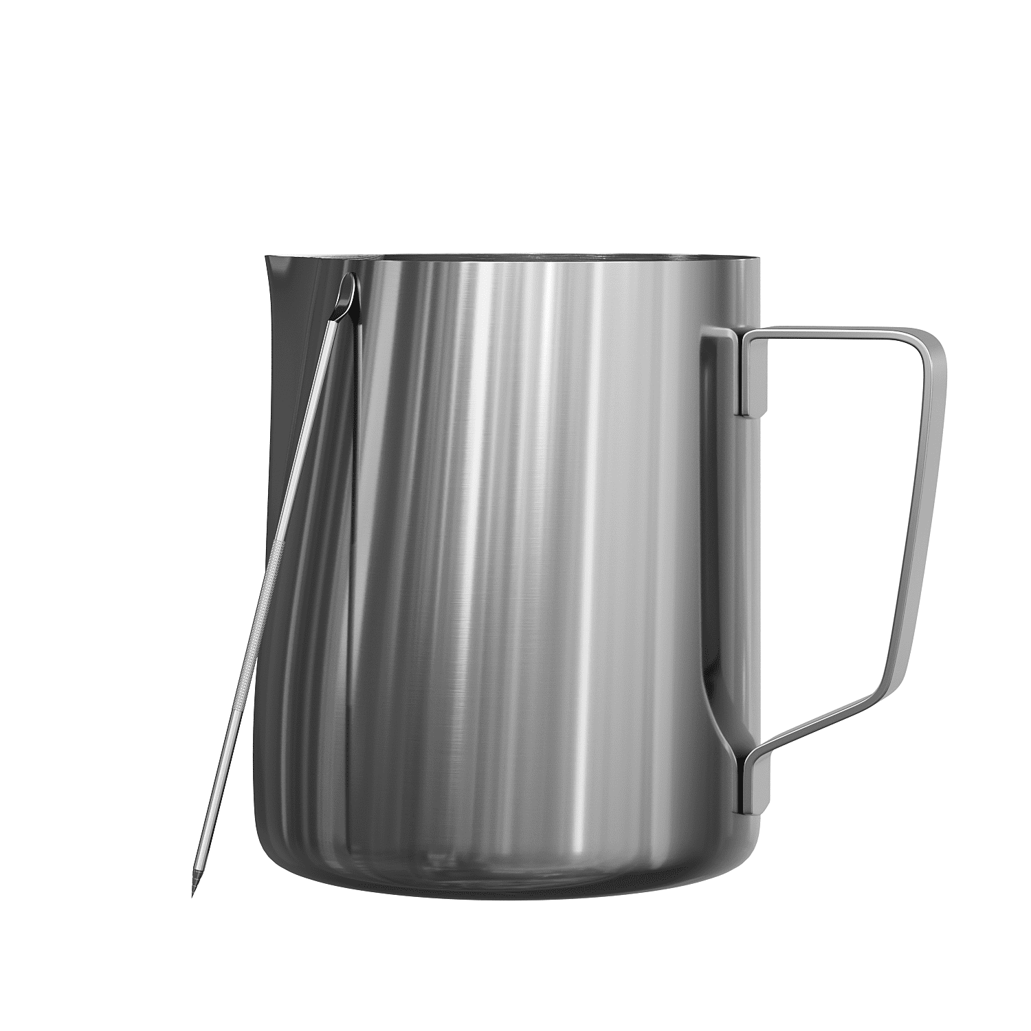 Milk Frothing Pitcher 20 OZ Frothing Jug 304 Stainless Steel Pitcher 600ML Espresso Steaming Pitcher for Latte Arts/Espresso/Cappuccino