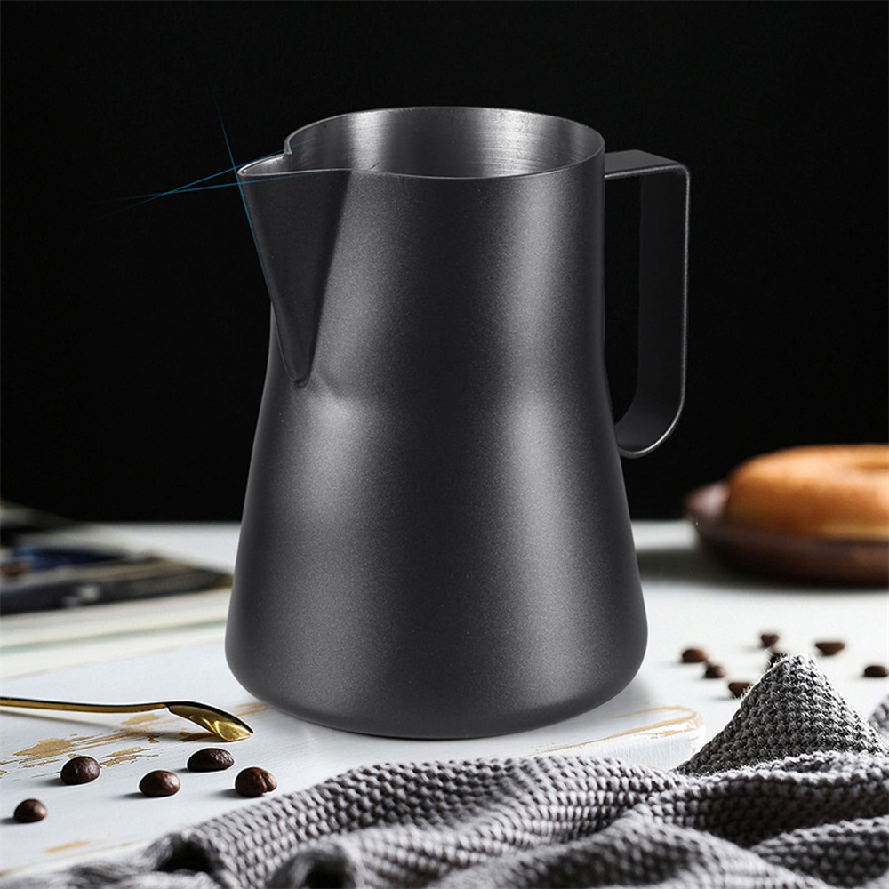 Milk Frothing Pitcher 350ml, Stainless Steel Tip Mouth Cappuccino