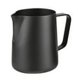 thumbnail image 1 of Milk Frothing Pitcher Stainless Steel 304, 12 oz/20oz (350ml/600ml) Espresso Steaming Pitcher Stencils for Cappuccino y Latte, 1 of 7