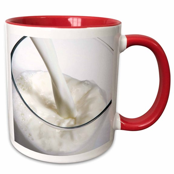 3drose, Milk Glass, Nutrition - Li11 Pri0002 - Prisma, 11oz Two-tone Red Mug